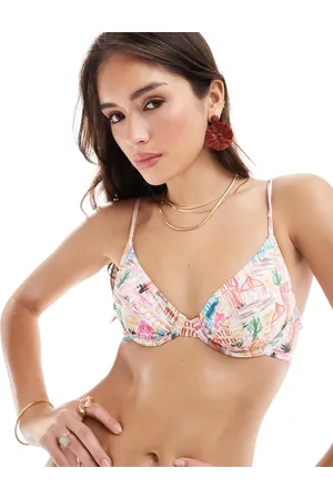ASOS Marrakech - Bikinitop med multifarvet print og bøjle