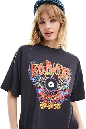 Daisy Street Oversized T-shirt med grafisk 