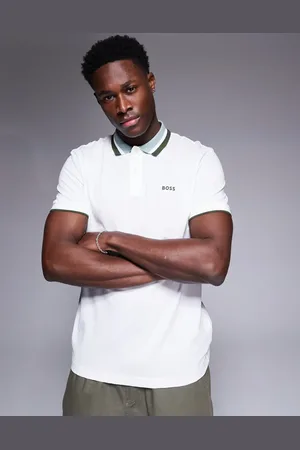 HUGO BOSS Paddy Heritage - polo med logo og kantdetaljer i jersey