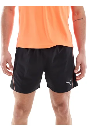 PUMA Run Velocity - Sorte shorts med rødt kantbånd