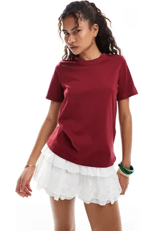 VERO MODA Bordeauxrød T-shirt