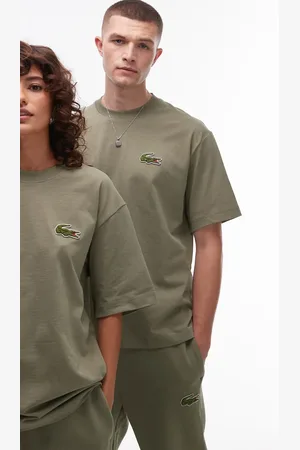 Lacoste Kakigrøn T-shirt med signaturlogo