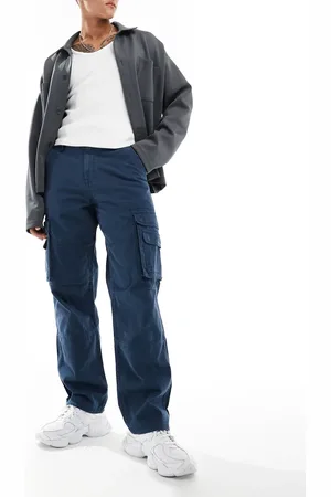 ASOS Baggy cargobukser i kraftig twill