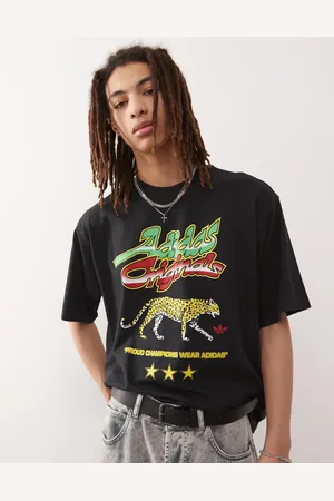 adidas T-shirt med leopardgrafik