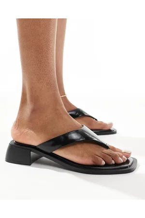 ASOS Finale - Sorte højhælede mule-sandaler med tårem