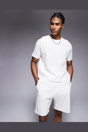 Bershka T-shirt med vaffeltekstur - Del af sæt