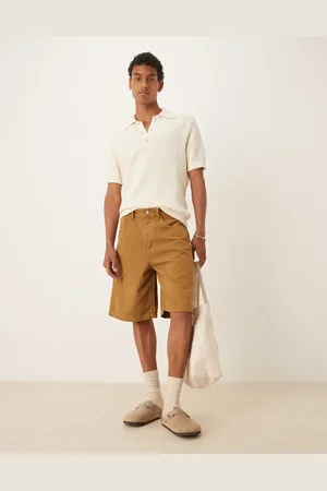 ASOS Lange gyldenbrune tømrer-jorts