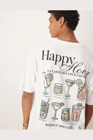 ASOS Oversized T-shirt med drinksgrafik