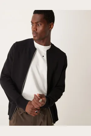 MANGO Cardigan i blød jersey med lynlås