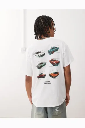 Reclaimed Oversized T-shirt med bilprint på ryggen