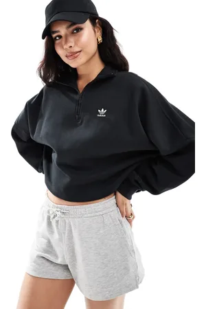 adidas Essentials - sweatshirt med lynlås i halv længde