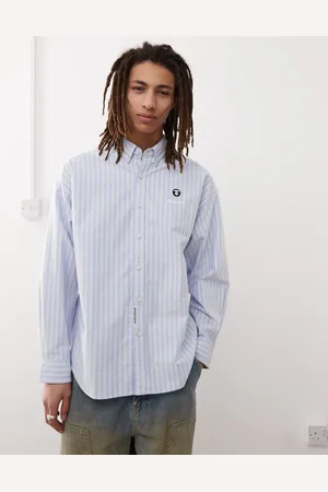 A Bathing Ape Aape By A Bathing Ape - skjorte med lange ærmer og striber