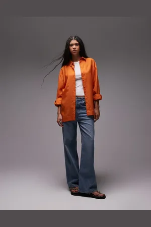 Topshop Skjorte med hørlook