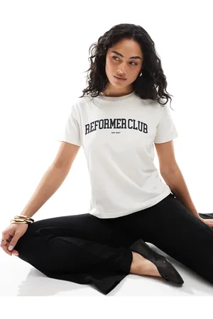 JJXX Reformer Club - Cremehvid T-shirt