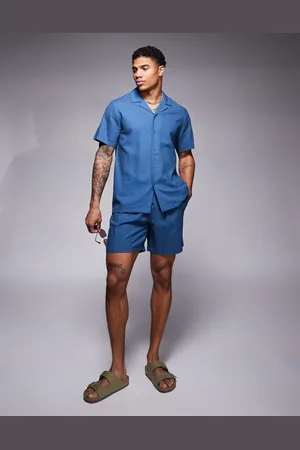 South Beach Marineblå strandshorts med løbesnor