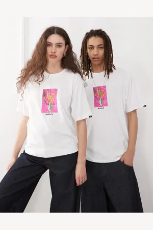 Vans T-shirt med lille, centralt grafisk print og dekoration