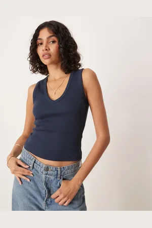 ASOS Vest med ribber og V-hals