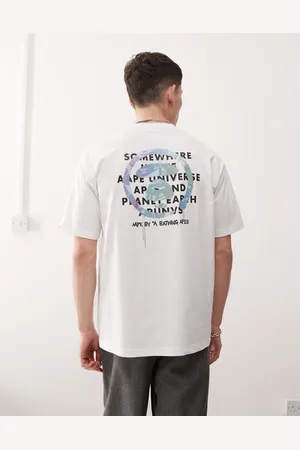 A Bathing Ape AAPE By A Bathing Ape - T-shirt med multifarvet logoprint på ryggen