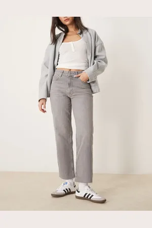 ASOS Ankellange grå jeans med lige ben