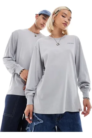 Dickies Plentywood - Vasket grå T-shirt med lange ærmer