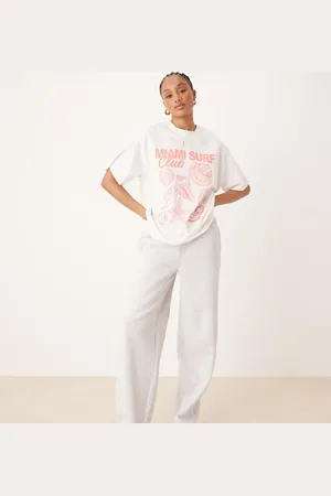 ASOS ASOS DESIGN Tall - Gråmelerede joggingbukser med tøndeformede ben