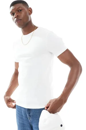 ASOS Essential - Tætsiddende T-shirt i ribstrik
