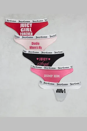 Juicy Couture Pakke med 5 g-strenge i forskellige farver