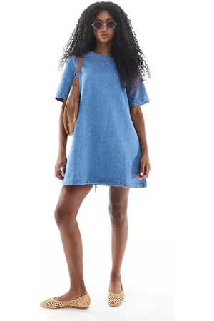 ASOS T-shirt-minikjole i denim