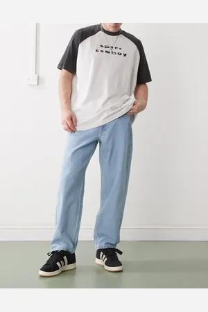 A Bathing Ape Aape By A Bathing Ape - Jeans i lys vask i løstsiddende pasform