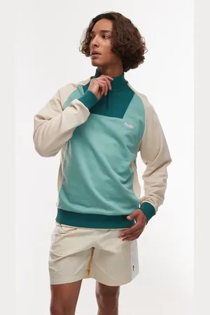 Parlez Zenith - og multifarvet sweat-top med paneler, kvart lynlås og logo