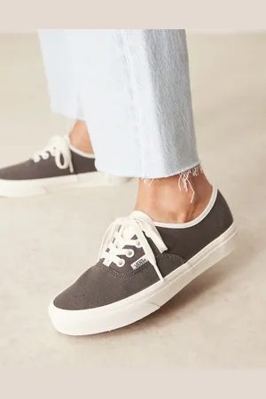 Vans Authentic - Mørkebrune sneakers i hørlook