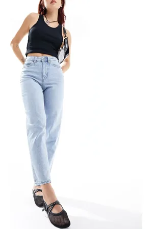VERO MODA Tessa - Lyseblå højtaljede momjeans i denim