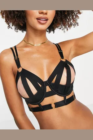 Hunkemöller Hunkemöller - Athena - longline-BH med åbne skåle og stropper