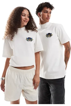 adidas Unisex - Hvid t-shirt med logo