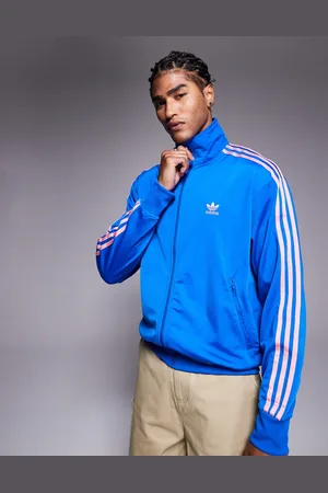 adidas Firebird - Blå og lyserød træningstop