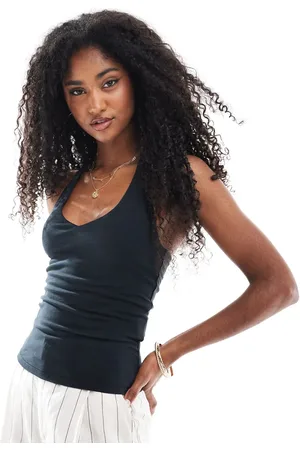 Hollister Tubetop med halterneck og bindefront