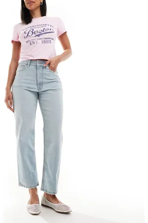 ASOS Ankellange lyseblå jeans med lige ben