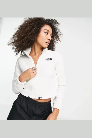 The North Face Shispare - Cropped fleece med lynlås i cremehvid - Kun hos ASOS