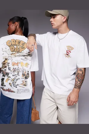 ASOS Unisex - og oversized T-shirt med officielt Green Day-print