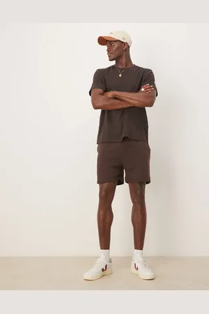 ASOS Essentials - Mørkebrune slim-shorts