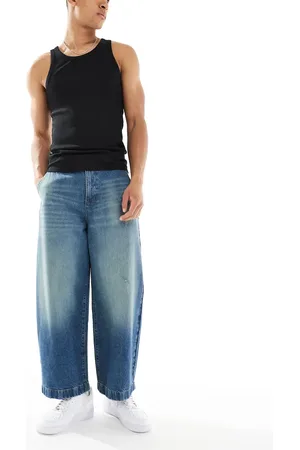 ASOS Blå jeans med tøndeformede ben