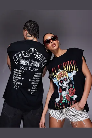 ASOS Unisex - oversized overdel med Guns N Roses-print