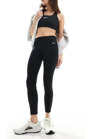Nike Nike Pro Training - Dri-Fit - Sorte 7/8 leggings med mellemhøj talje i mesh