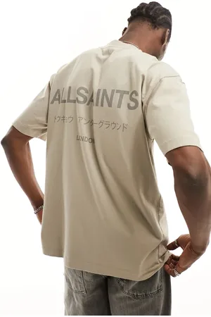 AllSaints Underground - Beige oversized T-shirt-Neutral