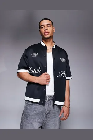 Bershka Skjorte med retro krave