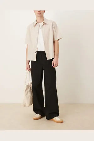 ASOS Sorte superposede bukser med indsnit
