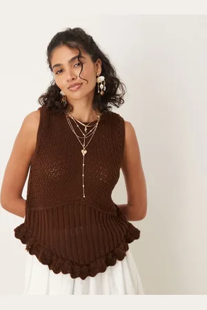 ASOS Hæklet strikket top