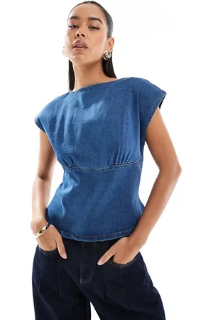 ASOS Denimtop med flagermusærmer