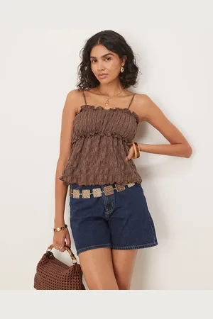 ASOS Festival - babydoll-top med tekstur
