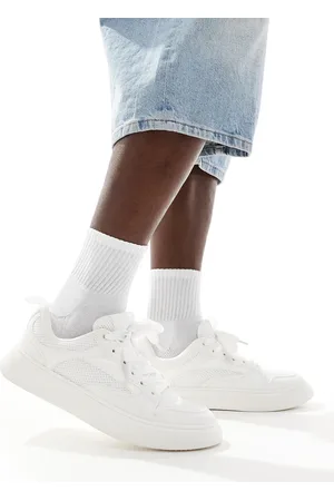 ASOS Hvide sneakers med mesh-paneler